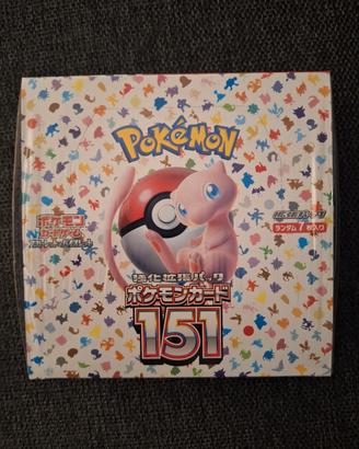 box pokemon 151 sealed giapponese