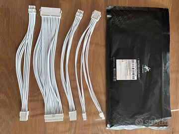 Kit prolunghe cavi alimentazione PC sleeved
