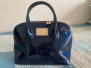 Borsa in vernice blu