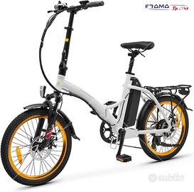 E-bike Argento modello Piuma S 20'' 250W bianca