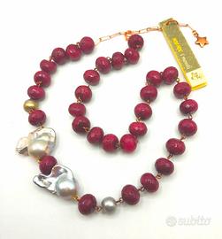 Collana Agata "rubino"