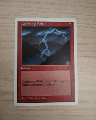 Lightning Bolt MTG Anthologies 1998 Inglese