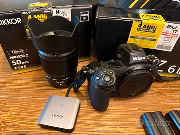Nikon Z6 II e obiettivi , 3600 scatti, Garanzia