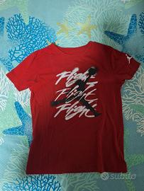 Maglia Air Jordan ragazzo 8-10 anni rossa