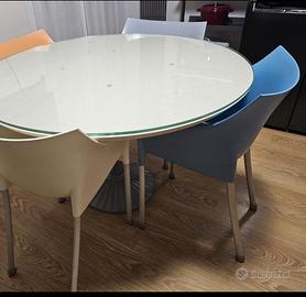 Tavolo Zanotta Sedie Kartell Philippe Starck Dr No