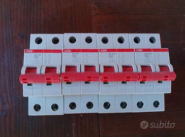 4x interruttore sezionatore ABB 16A 