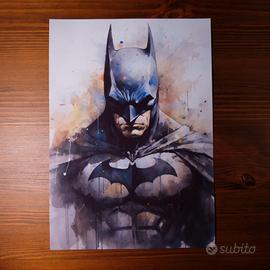 Poster/stampa Batman stile acquerello