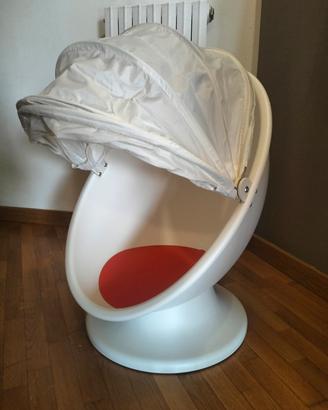 

IKEA PS LÖMSKPoltrona girevole, bianco/rosso


