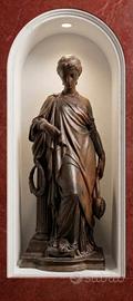 Scultura in bronzo '800 della dea Saffo