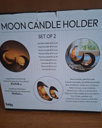 Moon Candle Holter Nuovo set 2pz.v.descrizione