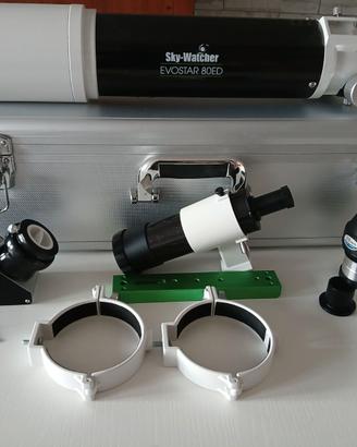 Telescopio Evostar ED 80 Skywatcher con spianatore
