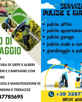pulizie, giardinaggio, rimozione terra dell'Etna 