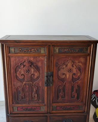 Antico armadio credenza vintage orientale mobile