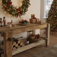 Tavolo Bancone Antico da Falegname 73x184