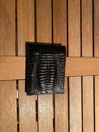 Portafoglio in vero coccodrillo