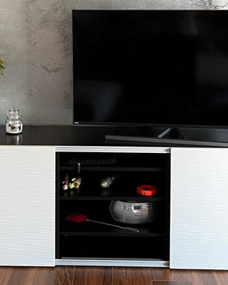 Mobile porta TV nero IKEA Besta 180x64x42