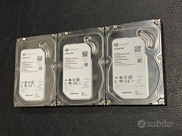 3 dischi HDD Seagate Desktop ST2000DM001 da 2TB