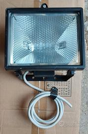 Faro alogeno 500W con staffa e lampadina