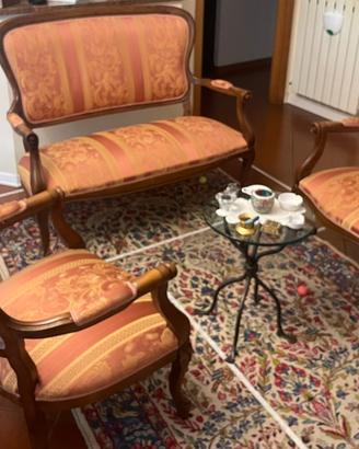 Salotto vintage (1 divano + 2 poltrone)