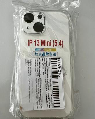 Cover trasparente in silicone per iphone 13 mini