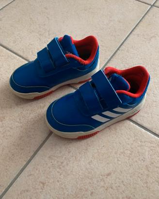 Adidas scarpa bimbo n. 25 blu con strappi