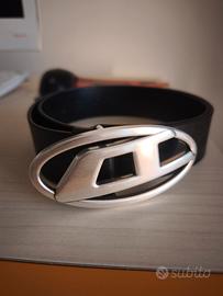 Cintura Diesel in pelle nera