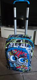 Zaino Seven con ruote e bretelle estraibili.