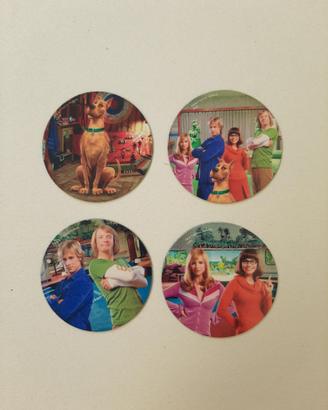 Lotto 4 calamite piatte Scooby-Doo film live