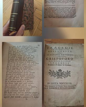 libri Settecento Ottocento e Novecento antichi