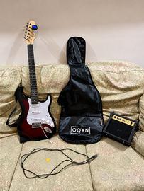 Chitarra Elettrica OQAN QGE + Amplificatore