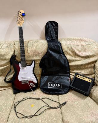 Chitarra Elettrica OQAN QGE + Amplificatore