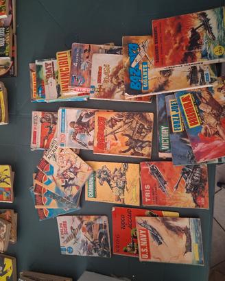SIPER LOTTO - 24 FUMETTI GUERRA VINTAGE ANNI 60/70