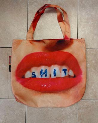 Borsa in Tela TOILETPAPER  immagine " Bocca SHIT"