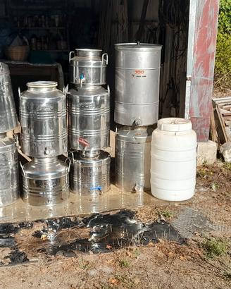 contenitori olio acciaio