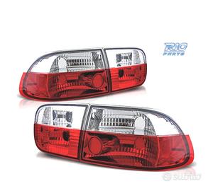 FANALI HONDA CIVIC 91-95 ROSSO CROMATO