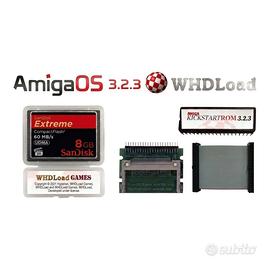 Amiga OS 3.2.3 Whdload Giochi + kit CF IDE + ROM