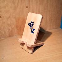 Porta cellulare artigianale stencil  Rosa Blu 