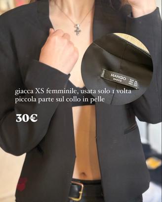 Giacca nera XS/S Mango