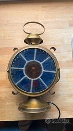 Lampada in ottone e vetro