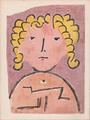 Klee Paul - "Tète d'enfant" - Litografia originale