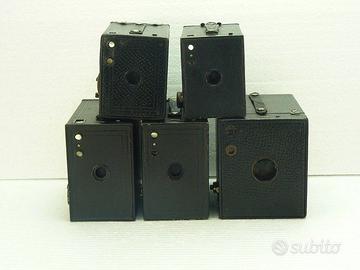 Lotto 5x Kodak Fotocamere Analogiche Brownie