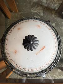 Plafoniera in ferro battuto
