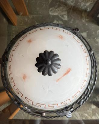 Plafoniera in ferro battuto