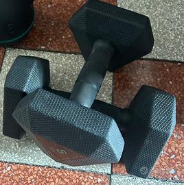 2 manubri da 5 kg – pesi palestra casa