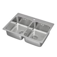 Lavello Ikea LÅNGUDDEN 2 Vasche Acciaio