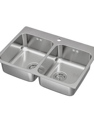 Lavello Ikea LÅNGUDDEN 2 Vasche Acciaio