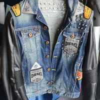 Giubbino di jeans Diesel, con ricami