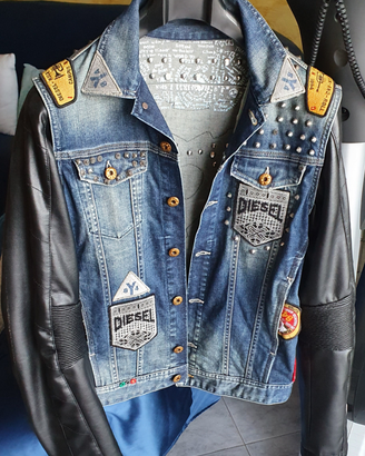 Giubbino di jeans Diesel, con ricami