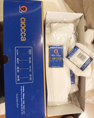 Calze lunghe bianche misto lana