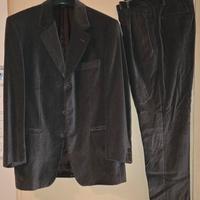 Abito velluto marrone 